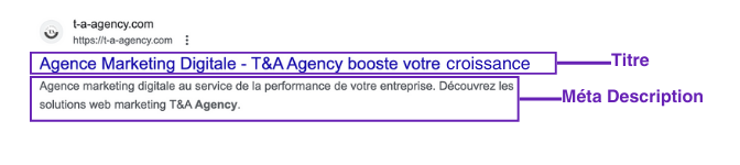 balise titre metadescription google